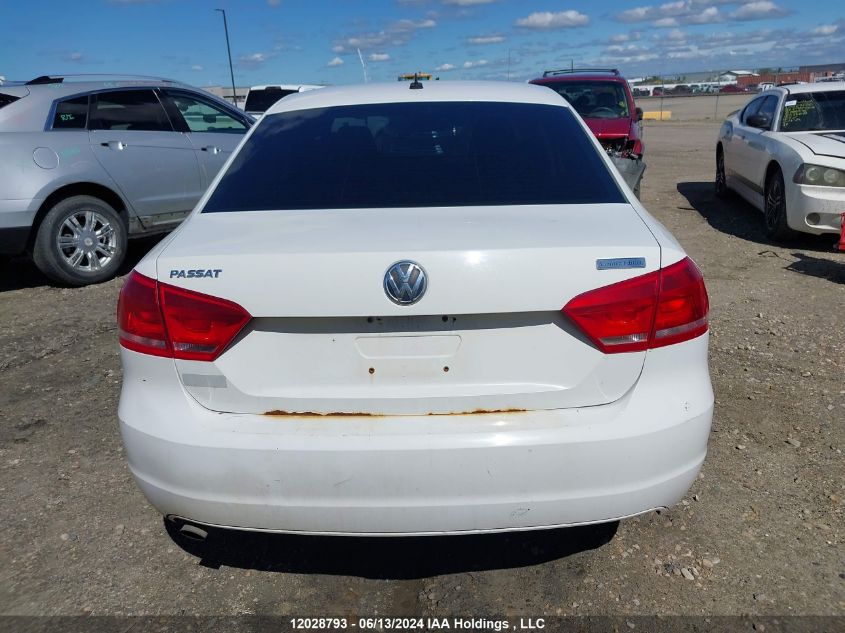 2013 Volkswagen Passat S VIN: 1VWAH7A32DC007760 Lot: 12028793