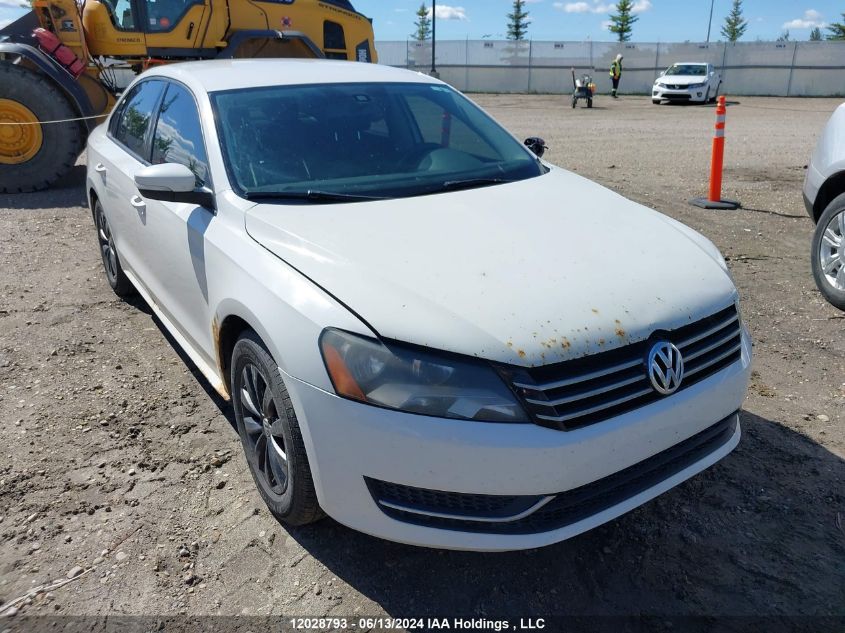 2013 Volkswagen Passat S VIN: 1VWAH7A32DC007760 Lot: 12028793