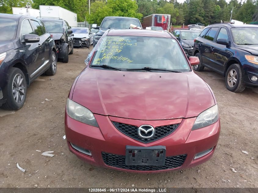 2009 Mazda Mazda3 VIN: JM1BK32F291254662 Lot: 12028845