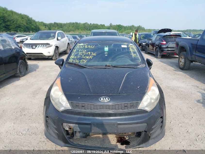 2016 Kia Rio VIN: KNADM5A37G6534936 Lot: 12028861