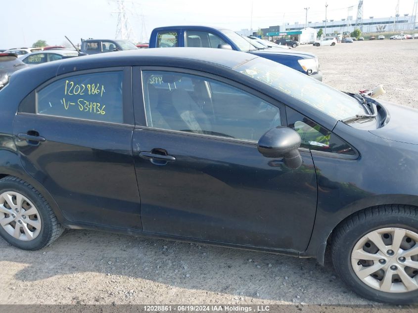 2016 Kia Rio VIN: KNADM5A37G6534936 Lot: 12028861