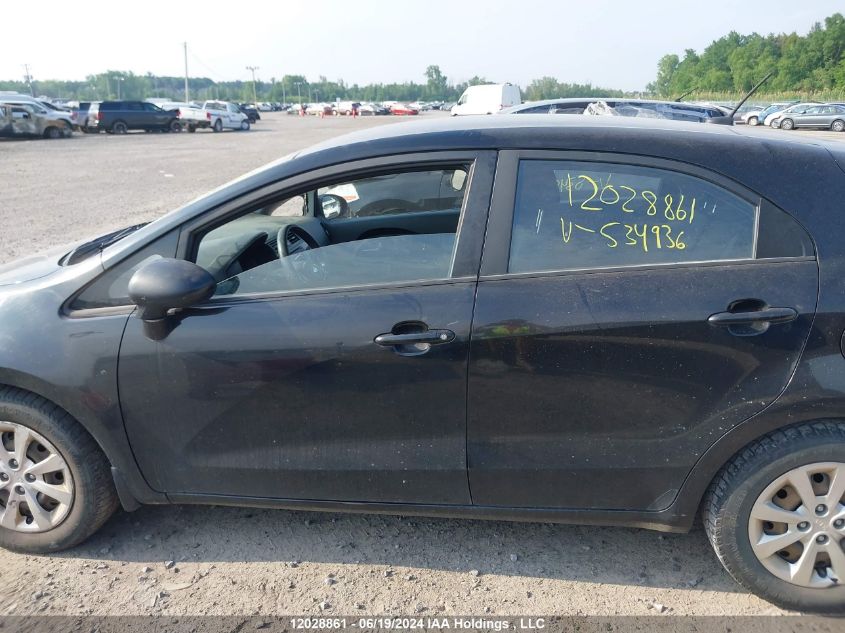 2016 Kia Rio VIN: KNADM5A37G6534936 Lot: 12028861