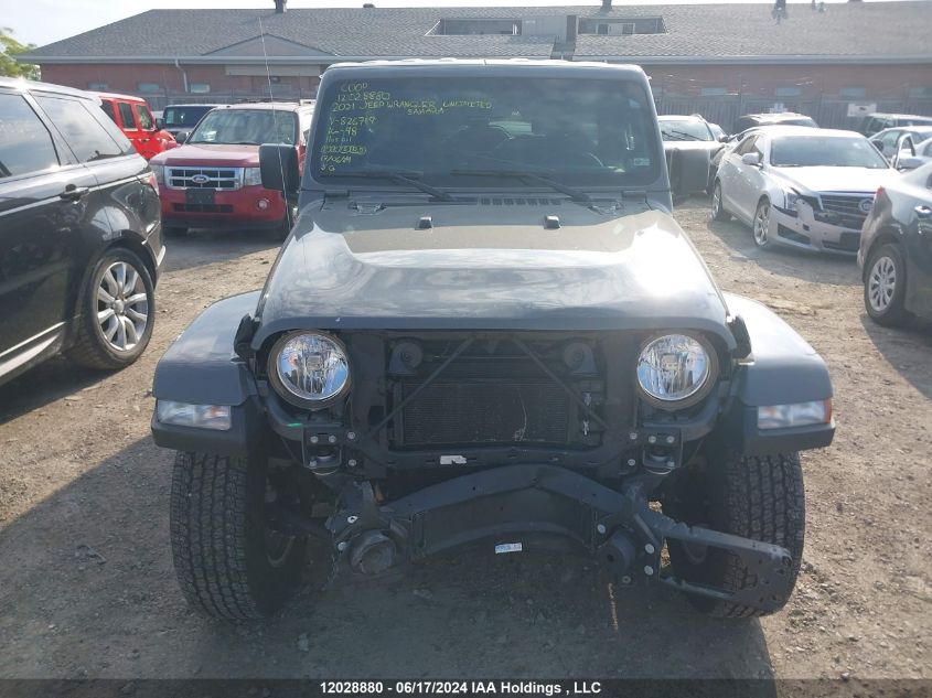 2021 Jeep Wrangler Unlimited Sahara VIN: 1C4HJXEG0MW826719 Lot: 12028880