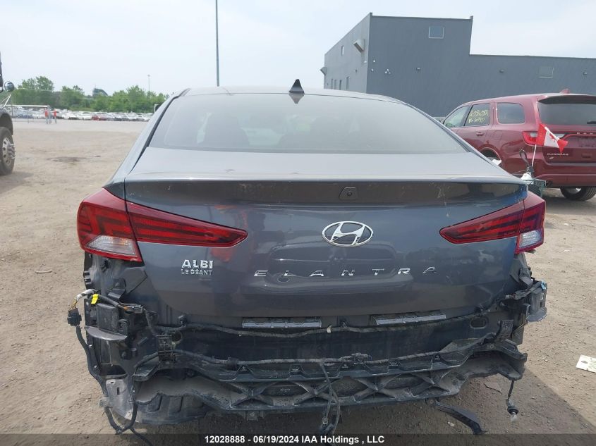 2019 Hyundai Elantra VIN: KMHD84LF4KU788287 Lot: 12028888