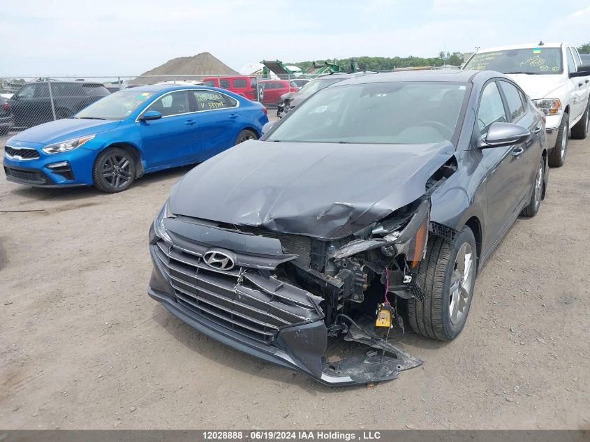 2019 Hyundai Elantra VIN: KMHD84LF4KU788287 Lot: 12028888