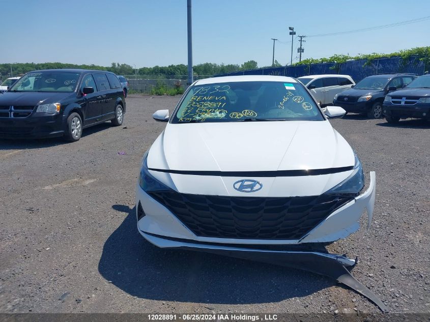 2022 Hyundai Elantra Essential Ivt With Hyundai Smartsense Package VIN: KMHLM4AG4NU298214 Lot: 12028891