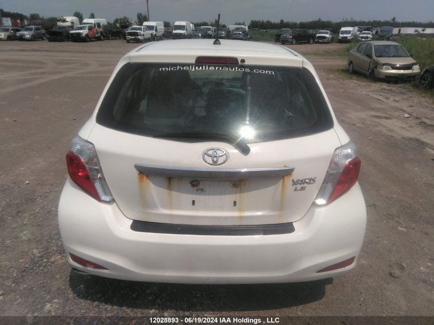 2012 Toyota Yaris VIN: JTDKTUD39CD519427 Lot: 12028893