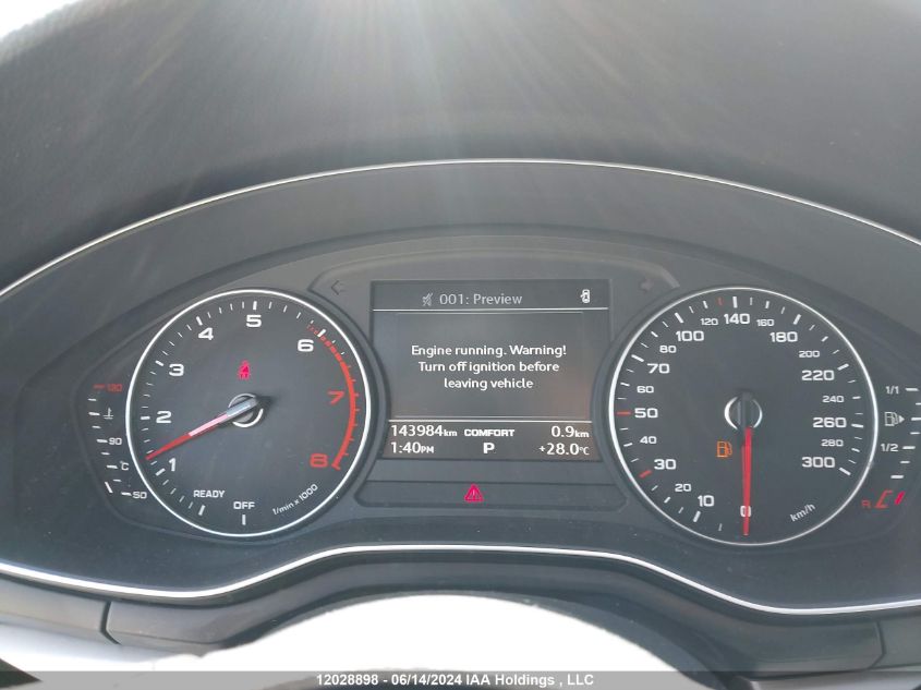 2019 Audi A4 Sedan VIN: WAUANAF4XKN020877 Lot: 12028898