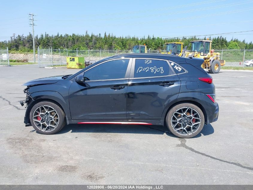 2023 Hyundai Kona N 2.0T VIN: KM8KH3AC7PU009854 Lot: 12028908