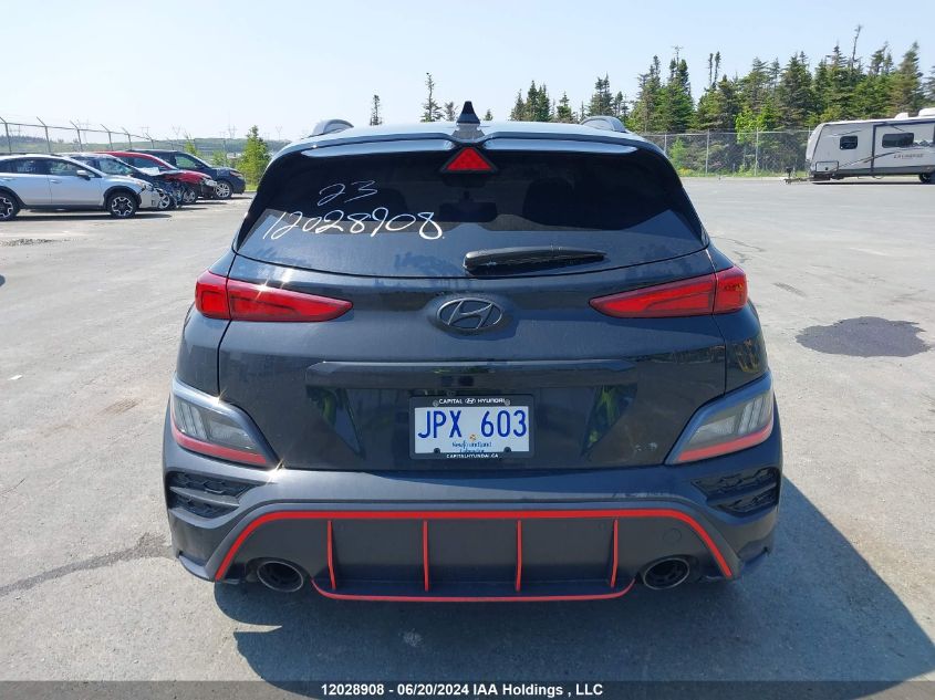 2023 Hyundai Kona N 2.0T VIN: KM8KH3AC7PU009854 Lot: 12028908