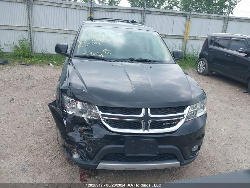 2013 Dodge Journey R/T VIN: 3C4PDDFG0DT663219 Lot: 12028917