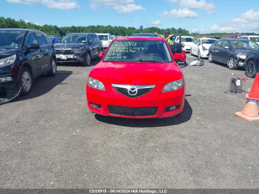 2007 Mazda 3 I VIN: JM1BK32F671741294 Lot: 12028919