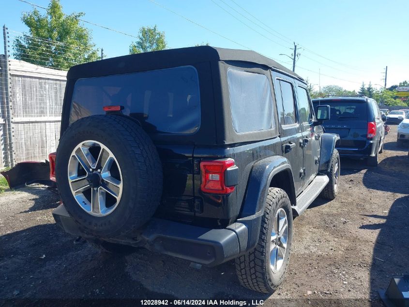 2018 Jeep Wrangler Unlimited Sahara VIN: 1C4HJXEG1JW101724 Lot: 12028942