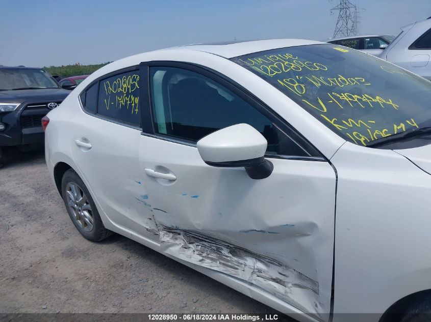 2018 Mazda Mazda3 VIN: JM1BN1V7XJ1179777 Lot: 12028950