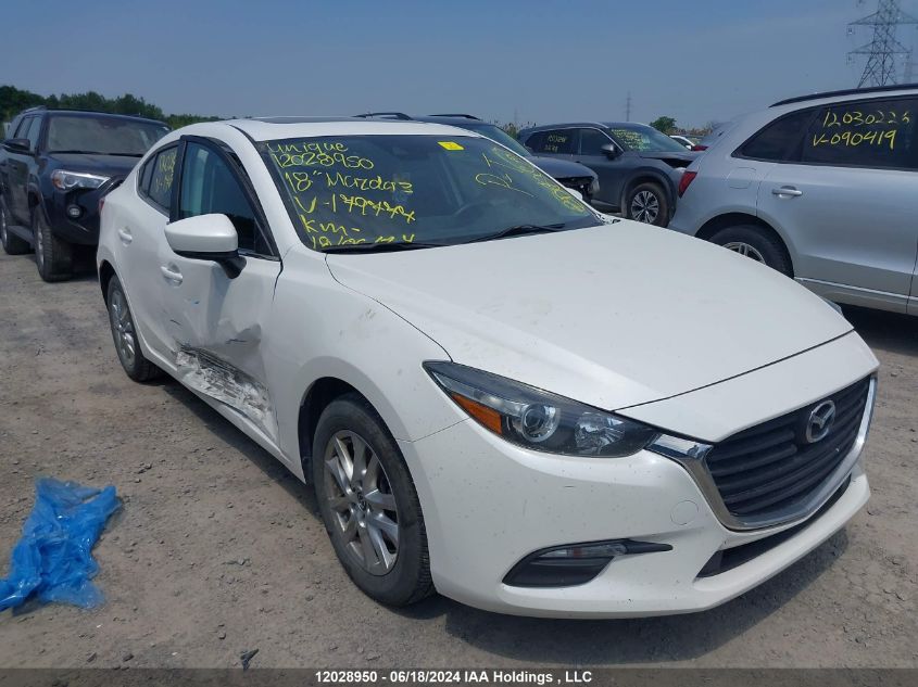 2018 Mazda Mazda3 VIN: JM1BN1V7XJ1179777 Lot: 12028950