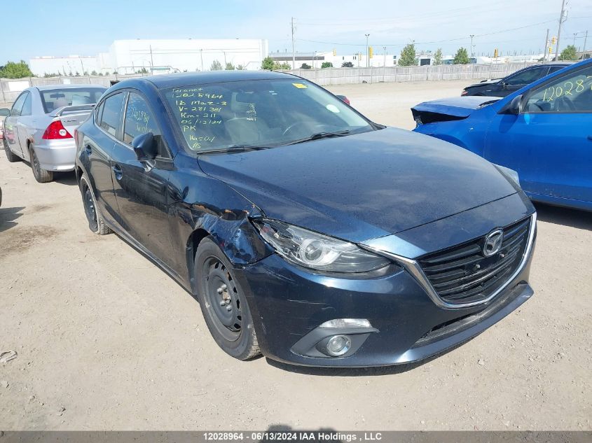 2016 Mazda Mazda3 VIN: JM1BM1W33G1281381 Lot: 12028964