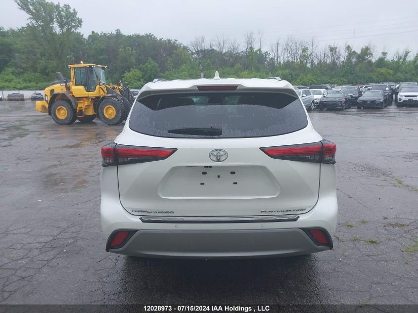 2020 Toyota Highlander Platinum VIN: 5TDFZRBHXLS035167 Lot: 12028973