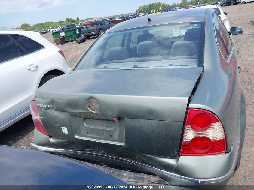 2002 Volkswagen Passat Gls VIN: WVWPD63B32P244772 Lot: 12028995