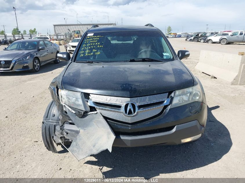 2007 Acura Mdx Sport VIN: 2HNYD28807H002585 Lot: 12029011