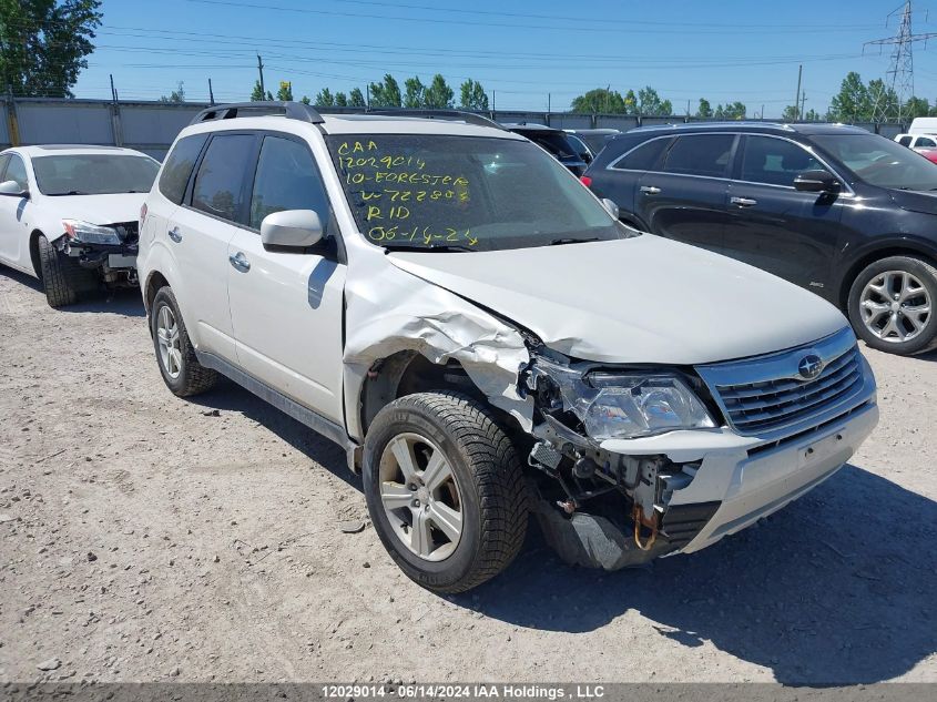 2010 Subaru Forester 2.5X Premium VIN: JF2SH6CC5AH762884 Lot: 12029014
