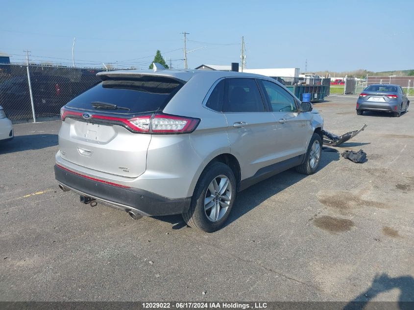 2016 Ford Edge Sel VIN: 2FMPK4J87GBB96947 Lot: 12029022