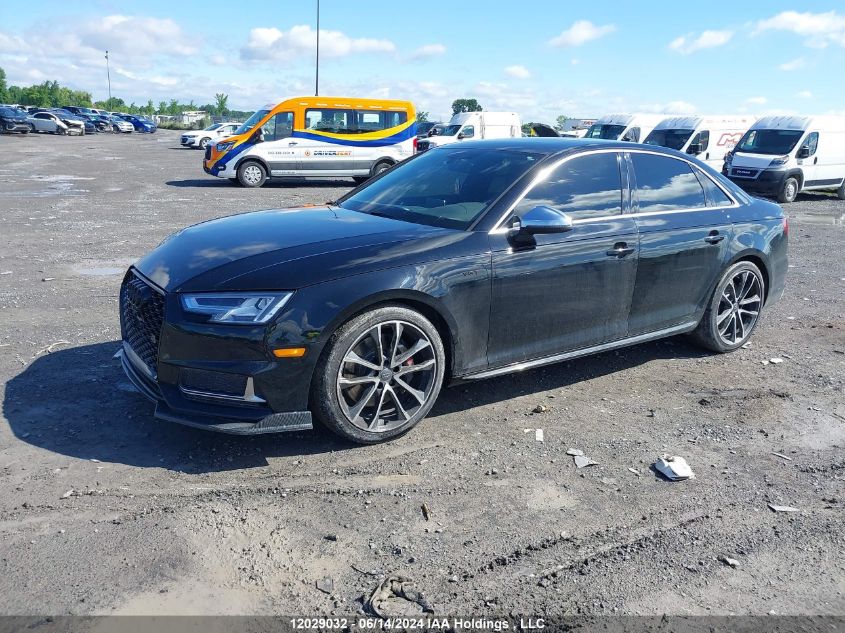 2018 Audi S4 Premium Plus VIN: WAUB4AF40JA002658 Lot: 12029032