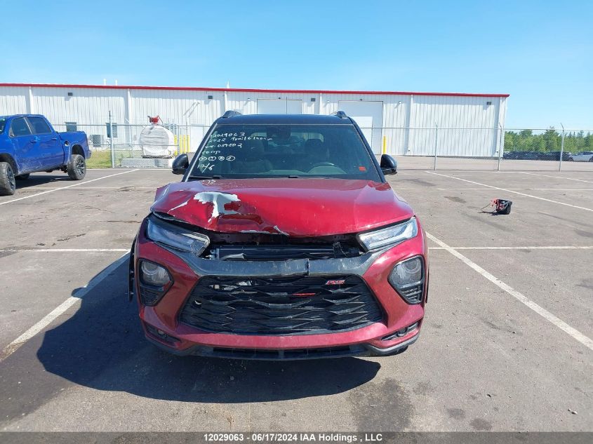 2022 Chevrolet Trailblazer VIN: KL79MUSL6NB039002 Lot: 12029063