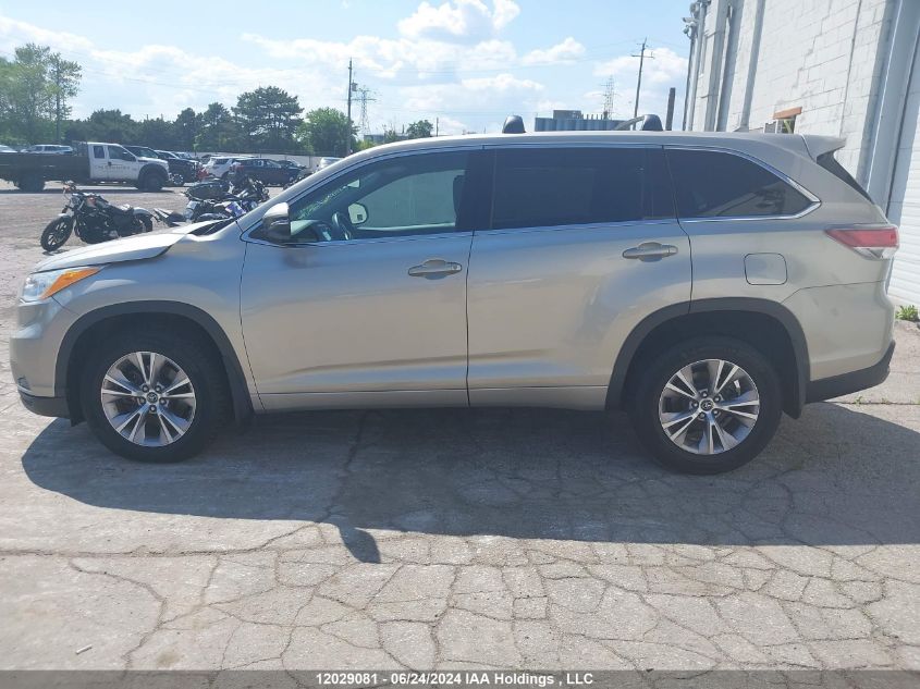 2016 Toyota Highlander Le/Le Plus VIN: 5TDZKRFH2GS171651 Lot: 12029081