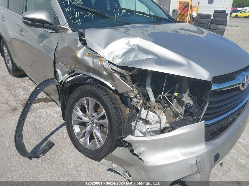 2016 Toyota Highlander Le/Le Plus VIN: 5TDZKRFH2GS171651 Lot: 12029081