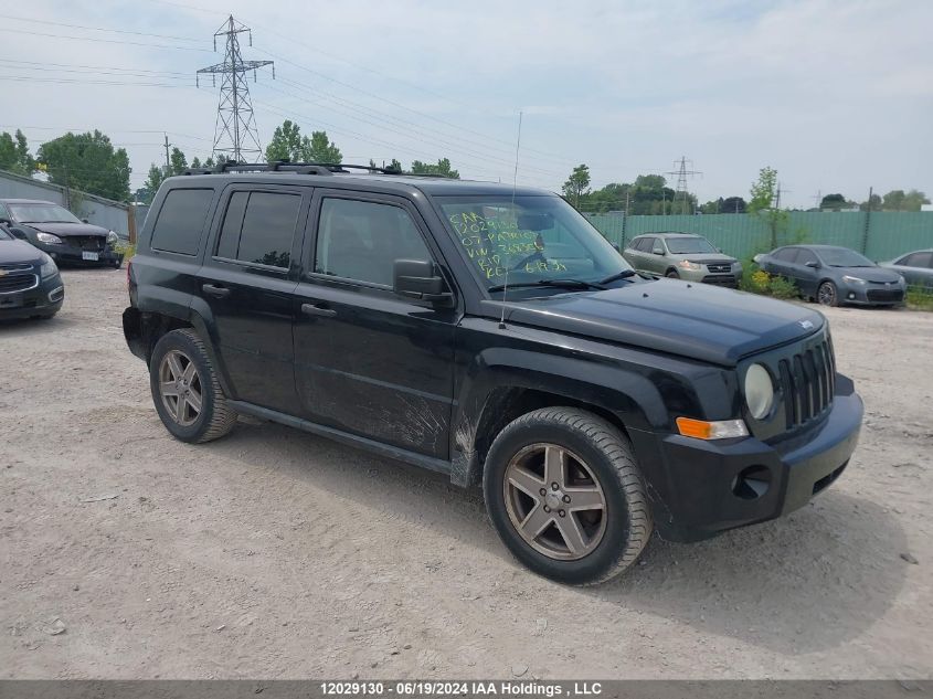 2007 Jeep Patriot Sport VIN: 1J8FF28W87D368306 Lot: 12029130