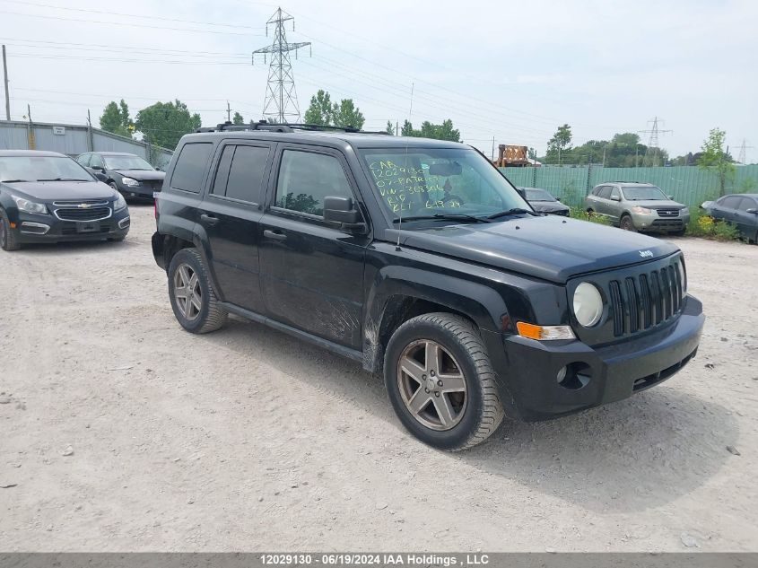 2007 Jeep Patriot Sport VIN: 1J8FF28W87D368306 Lot: 12029130