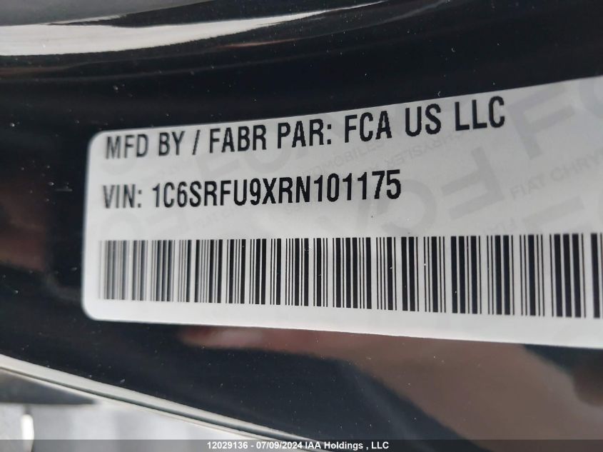 2024 Ram 1500 Trx VIN: 1C6SRFU9XRN101175 Lot: 12029136