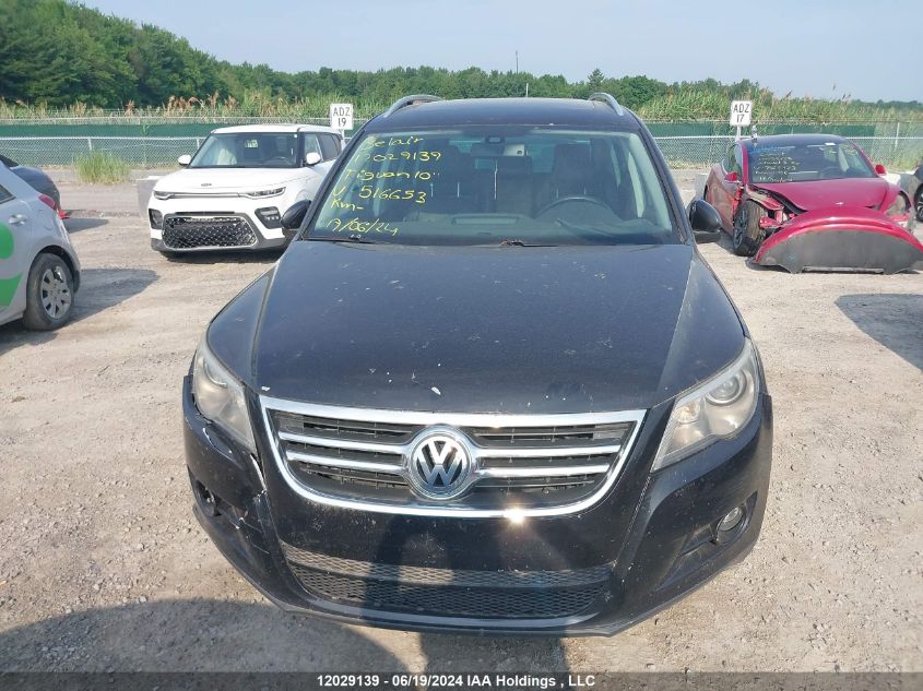 2010 Volkswagen Tiguan VIN: WVGBV7AX3AW516653 Lot: 12029139