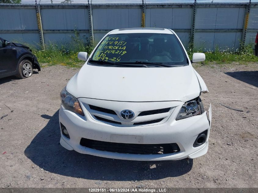 2011 Toyota Corolla Le VIN: 2T1BU4EE4BC708219 Lot: 12029151