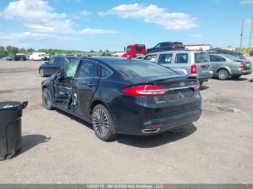 2017 Ford Fusion Titanium VIN: 3FA6P0D93HR121282 Lot: 12029178