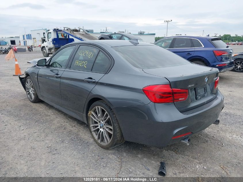 2017 BMW 3 Series VIN: WBA8B7C37HA190202 Lot: 12029181