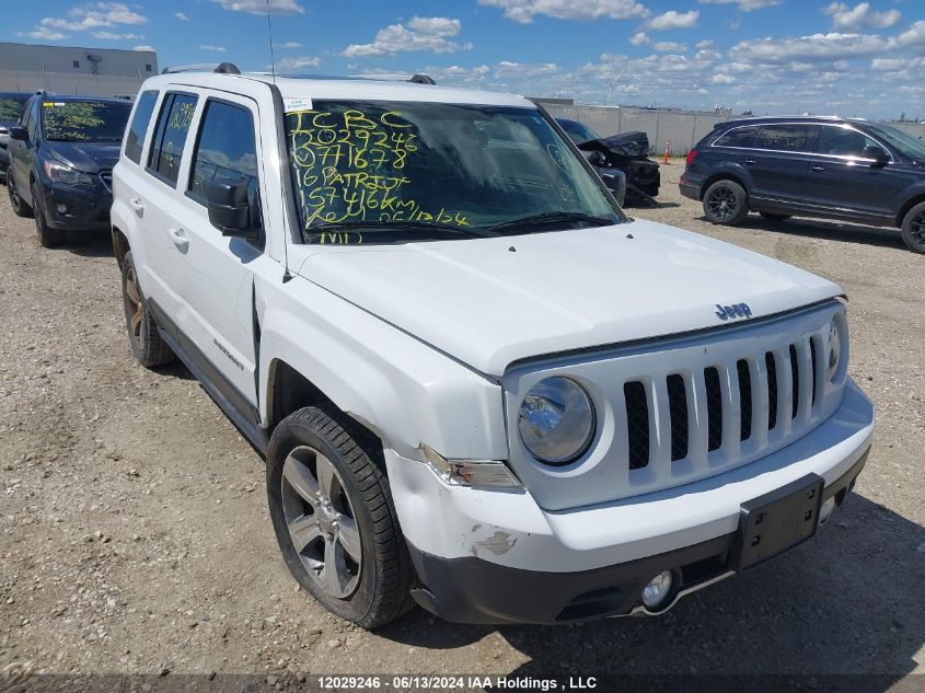 2016 Jeep Patriot Sport/North VIN: 1C4NJRAB9GD771678 Lot: 12029246