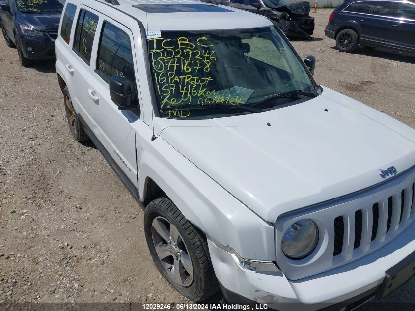 2016 Jeep Patriot Sport/North VIN: 1C4NJRAB9GD771678 Lot: 12029246