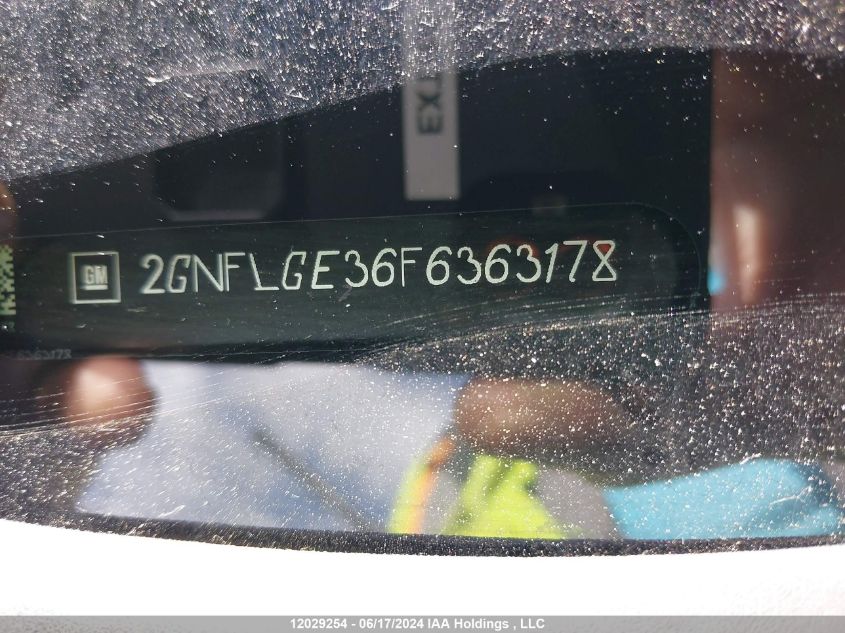 2015 Chevrolet Equinox VIN: 2GNFLGE36F6363178 Lot: 12029254