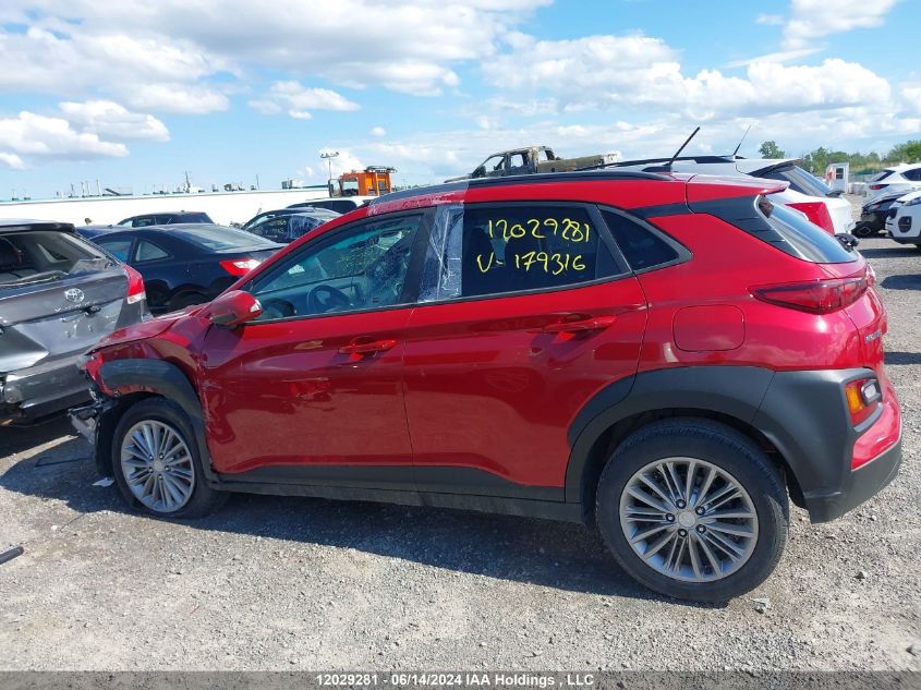 2018 Hyundai Kona 2.0L Luxury VIN: KM8K6CAA1JU179316 Lot: 12029281