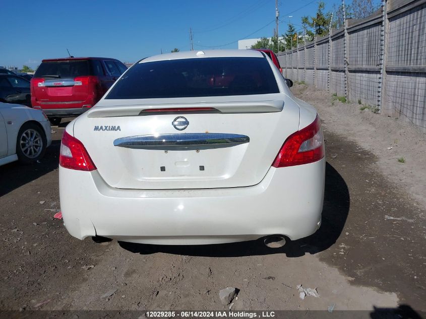 2009 Nissan Maxima 3.5 S VIN: 1N4AA51E69C850192 Lot: 12029285