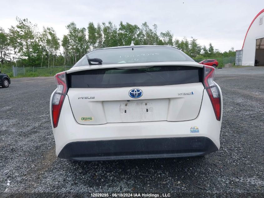 2016 Toyota Prius Technology/Touring VIN: JTDKBRFU6G3005195 Lot: 12029295