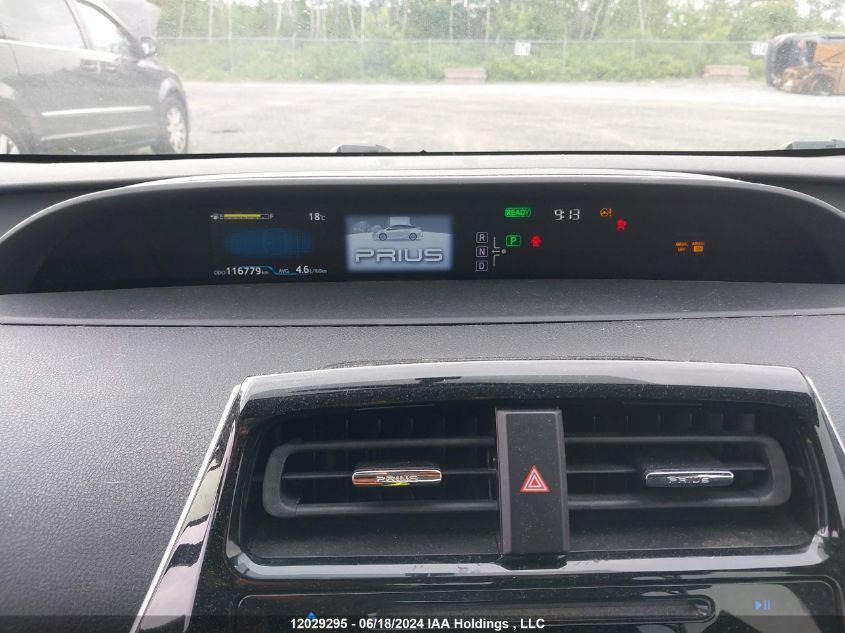 2016 Toyota Prius Technology/Touring VIN: JTDKBRFU6G3005195 Lot: 12029295