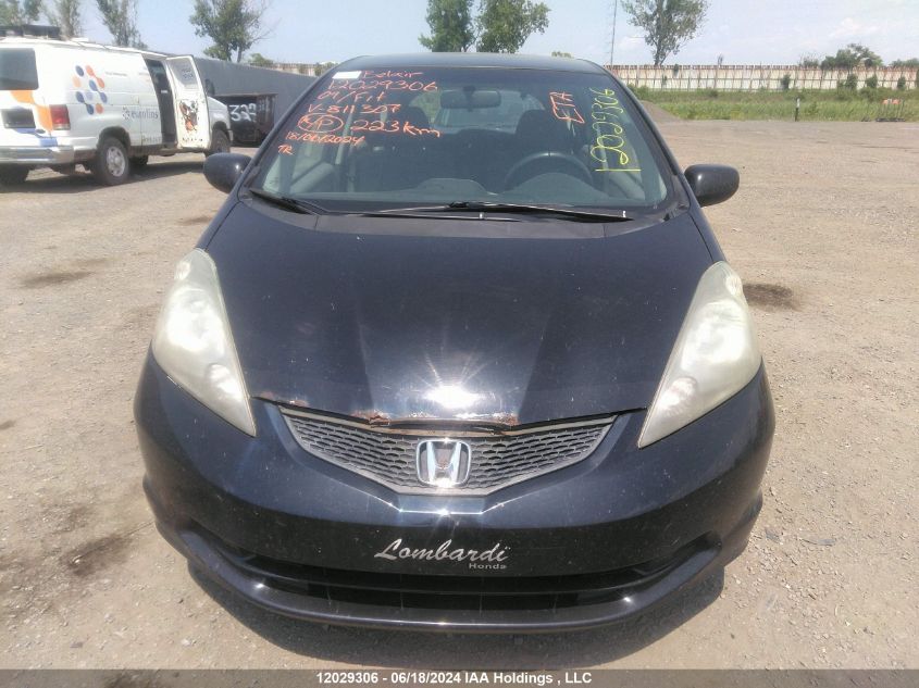 2009 Honda Fit VIN: JHMGE88559S811307 Lot: 12029306