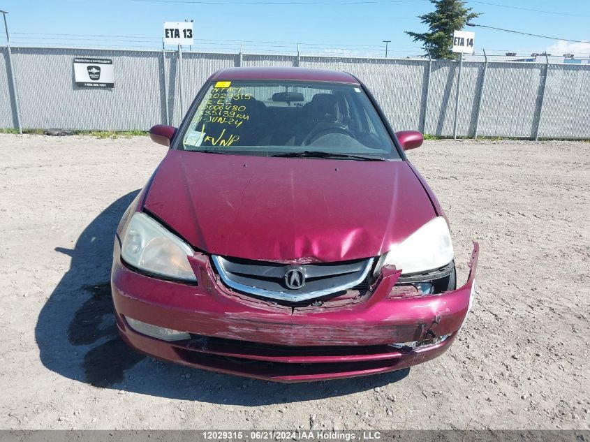 2002 Acura El VIN: 2HHES356X2H006480 Lot: 12029315