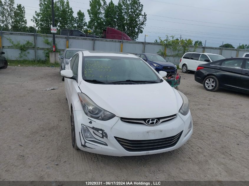 2015 Hyundai Elantra Limited VIN: KMHDH4AH9FU368292 Lot: 12029331