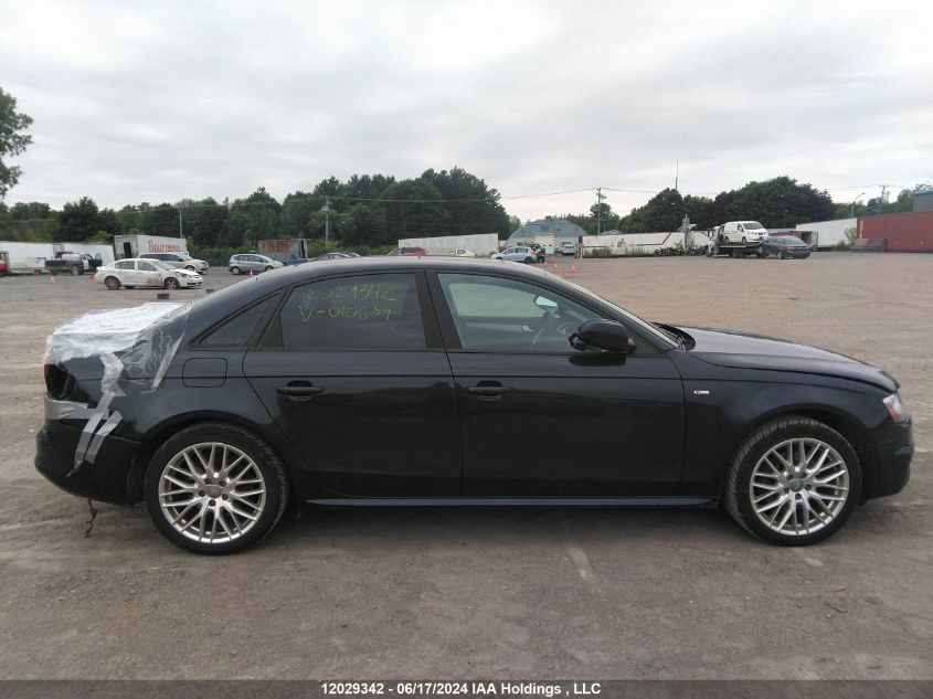 2016 Audi A4 Komfort Plus VIN: WAUBFCFL6GA010639 Lot: 12029342