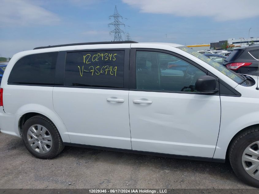 2019 Dodge Grand Caravan VIN: 2C4RDGBG2KR756789 Lot: 12029345