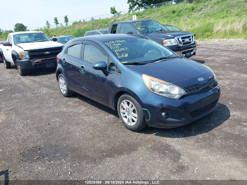 2012 Kia Rio VIN: KNADM5A33C6756027 Lot: 12029369