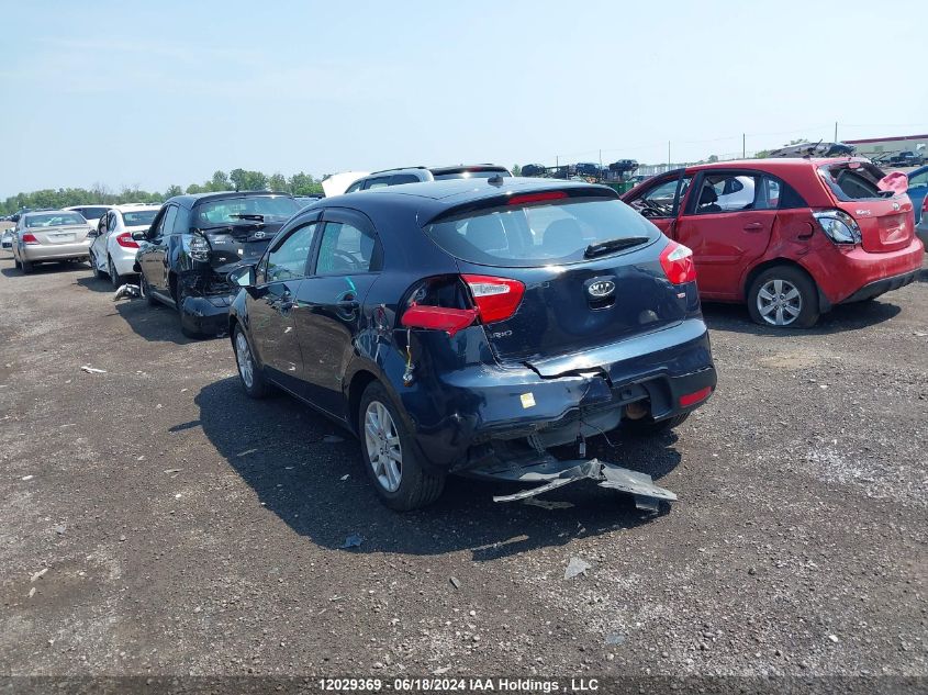 2012 Kia Rio VIN: KNADM5A33C6756027 Lot: 12029369